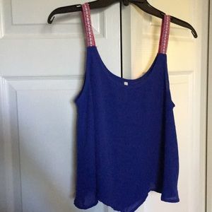 Blue tank top